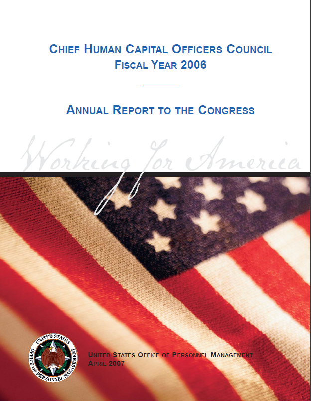 2006 Chief Human Capital Officers Council Annual Report to Congress