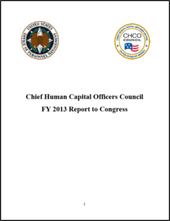 2013 Chief Human Capital Officers Council Annual Report to Congress